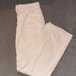 SHEIN Cream Flare & Wide Leg Jeans